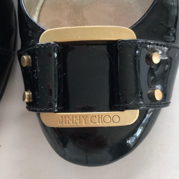 Jimmy Choo patent leather flats. - Picture 3 of 5